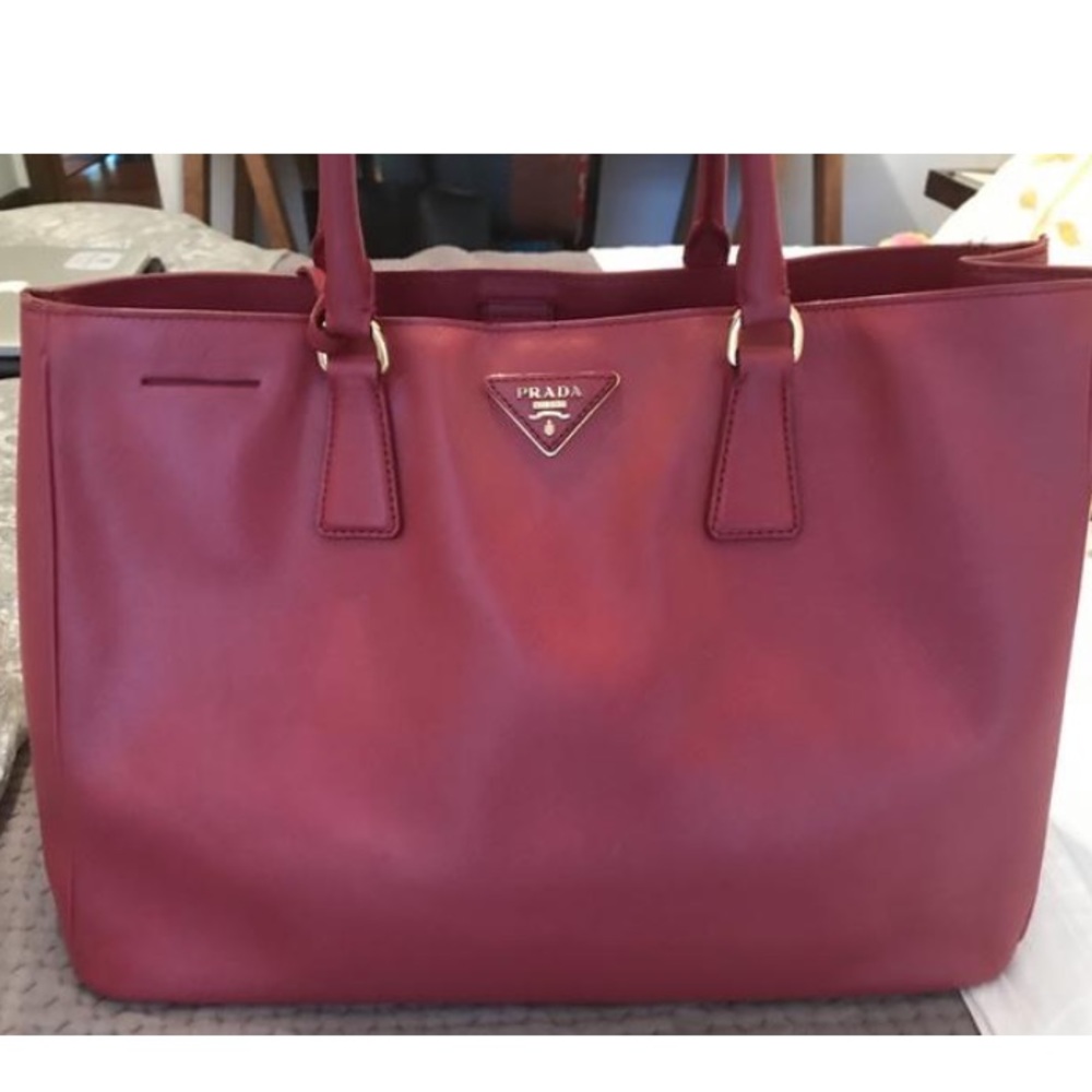 Authentic Prada Saffiano Lux tote